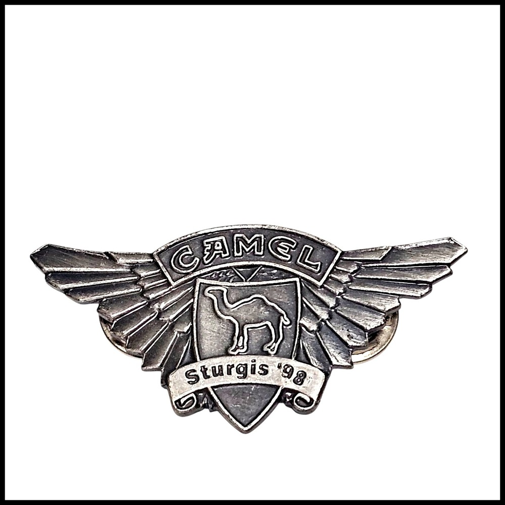 Camel  Sturgis '98 Motorcycle‎ Rally Pin Badge Biker Lapel